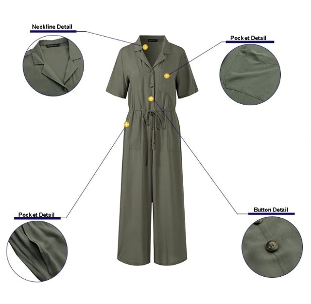 Jumpsuit Năng Động Dành Cho Nữ ZANZEA 2
