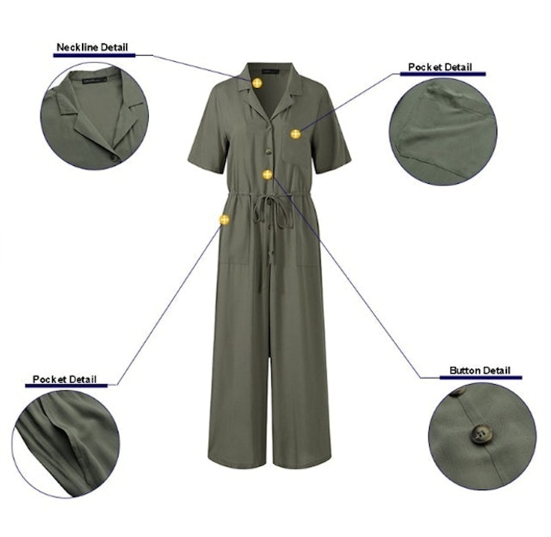 Jumpsuit Năng Động Dành Cho Nữ ZANZEA 2