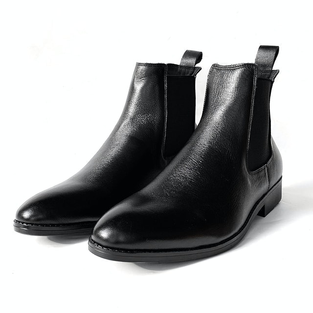 Giày Chelsea Boot Nam Da Bò Thật TEFOSS 5