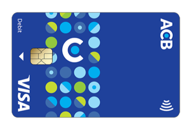 Thẻ Debit ACB Visa 1