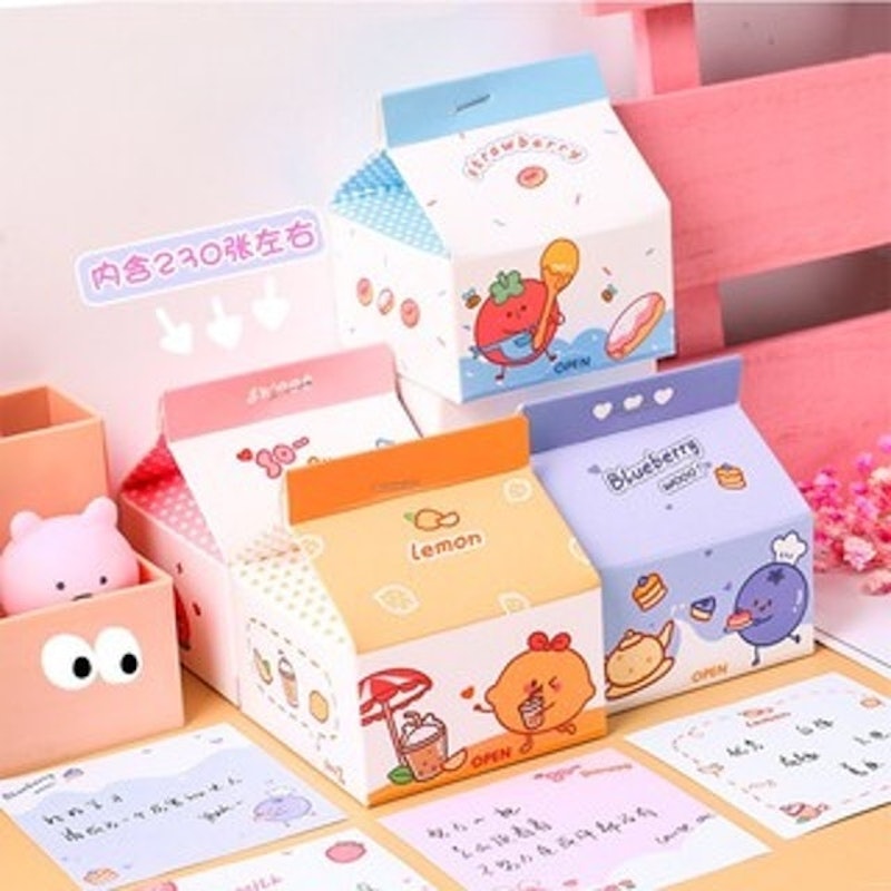 Giấy Note Hình Hộp Sữa 3