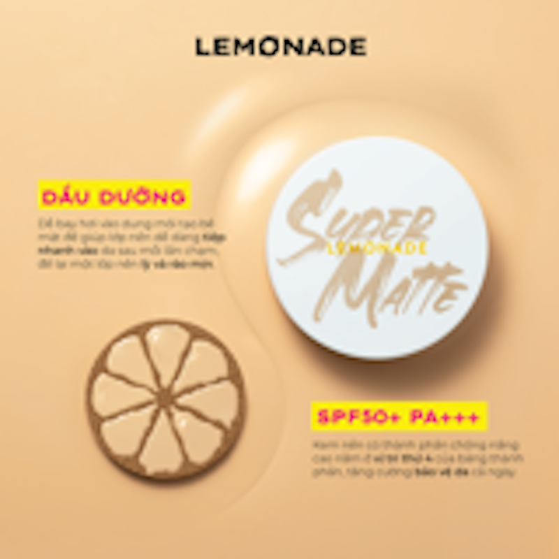 Phấn Nước Siêu Kiềm Dầu Lemonade Supermatte 3