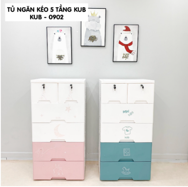 Tủ Nhựa Ngăn Kéo 5 Tầng Kub 1