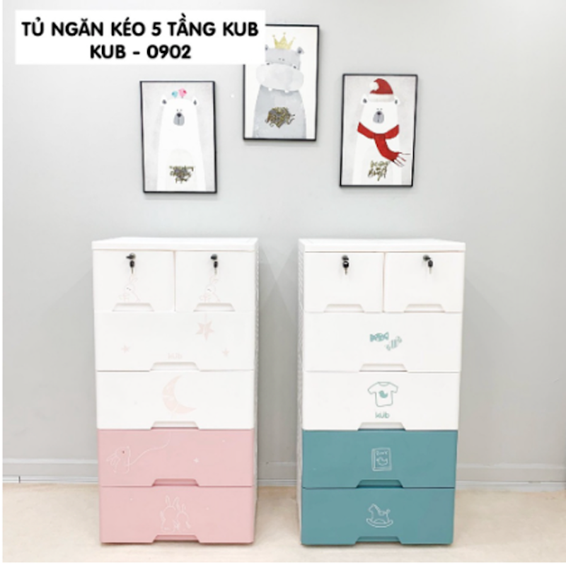 Tủ Nhựa Ngăn Kéo 5 Tầng Kub 1