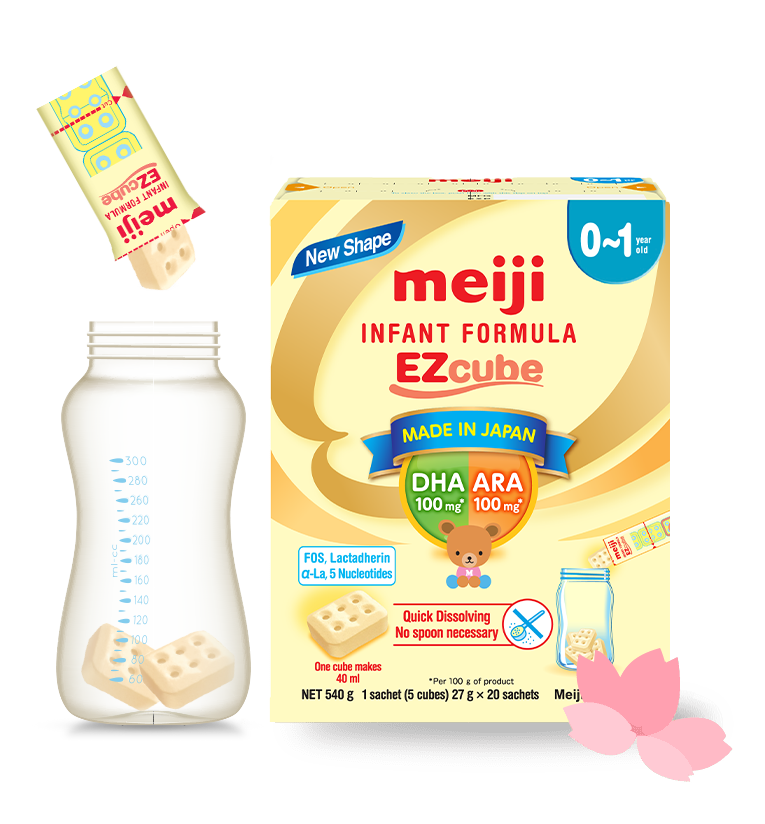Sữa Thanh Meiji Infant Formula EZcube 0 - 1 2