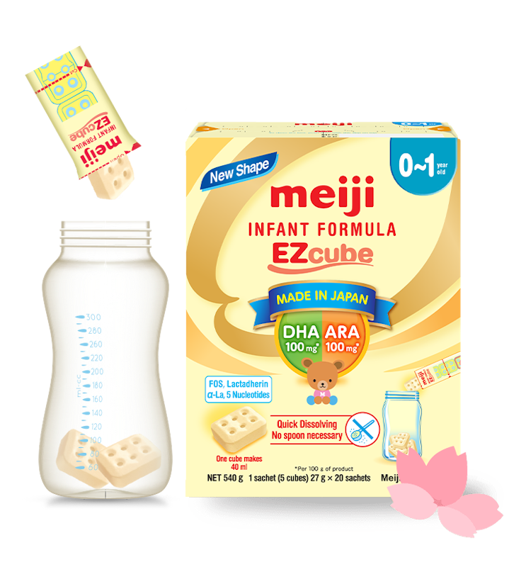 Sữa Thanh Meiji Infant Formula EZcube 0 - 1 2