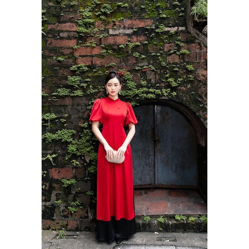 Áo Dài Lụa Satin Sang Trọng 1
