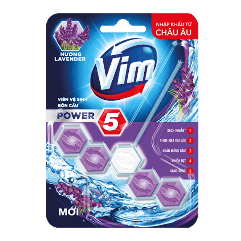Viên Tẩy Bồn Cầu Vim Power 5 1