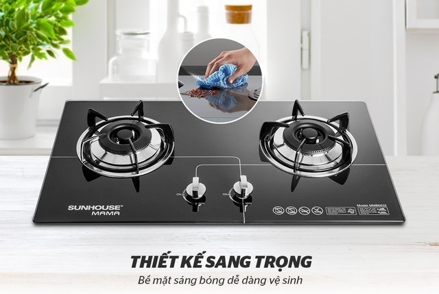 Bếp Gas Âm Kính SUNHOUSE  3
