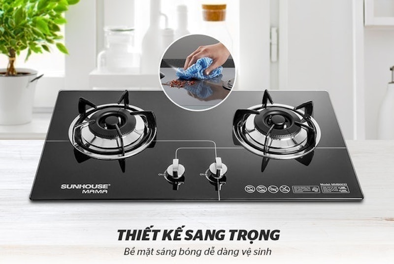 Bếp Gas Âm Kính SUNHOUSE 3