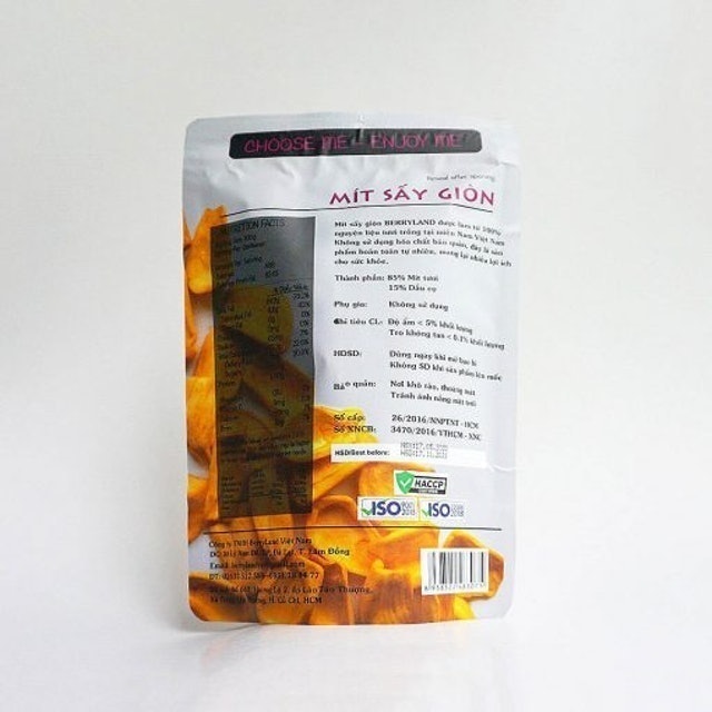 Mít Sấy Giòn Berryland 2