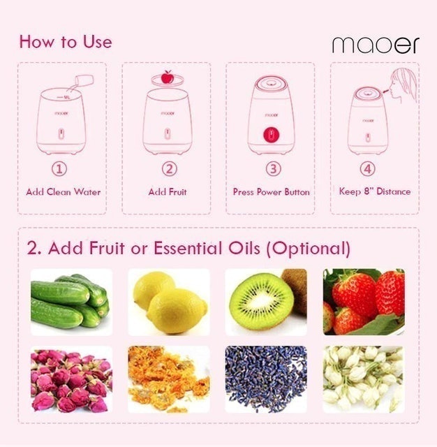 Máy Xông Hơi Mặt Trái Cây Tươi Maoer 2