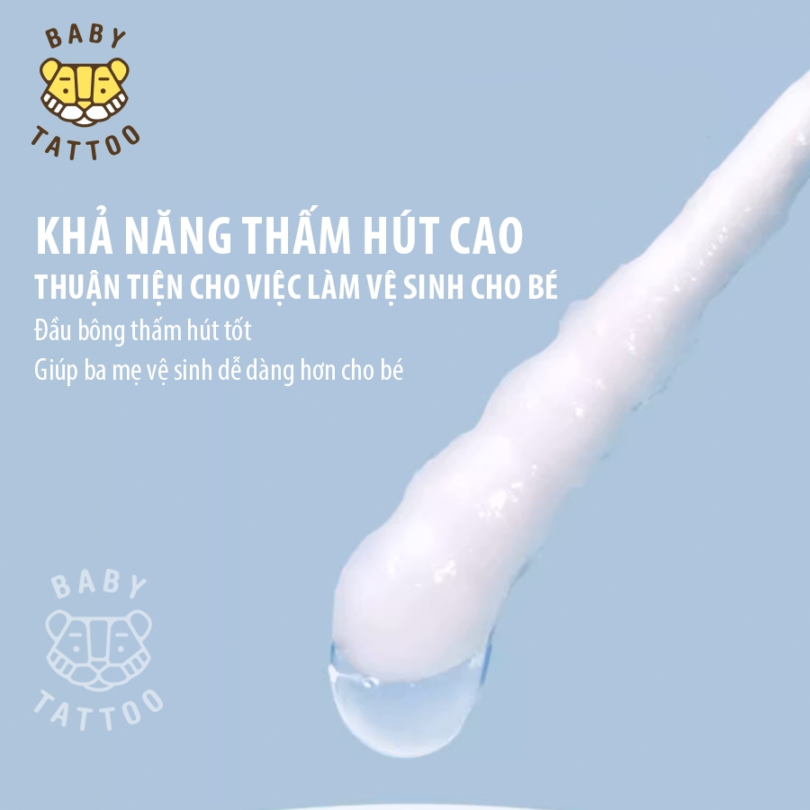 Tăm Bông Sơ Sinh Baby Tattoo 3