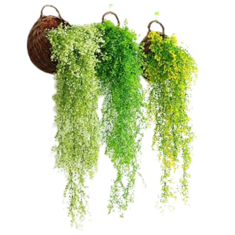 Chùm Hoa Cỏ Giả Treo Tường 1