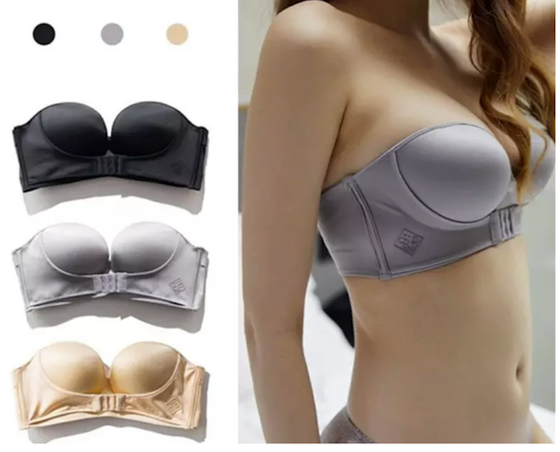Áo Ngực Nâng Không Dây Chống Tuột Cài Trước 1