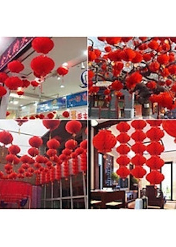 Đèn Lồng Đỏ Hình Tổ Ong 3