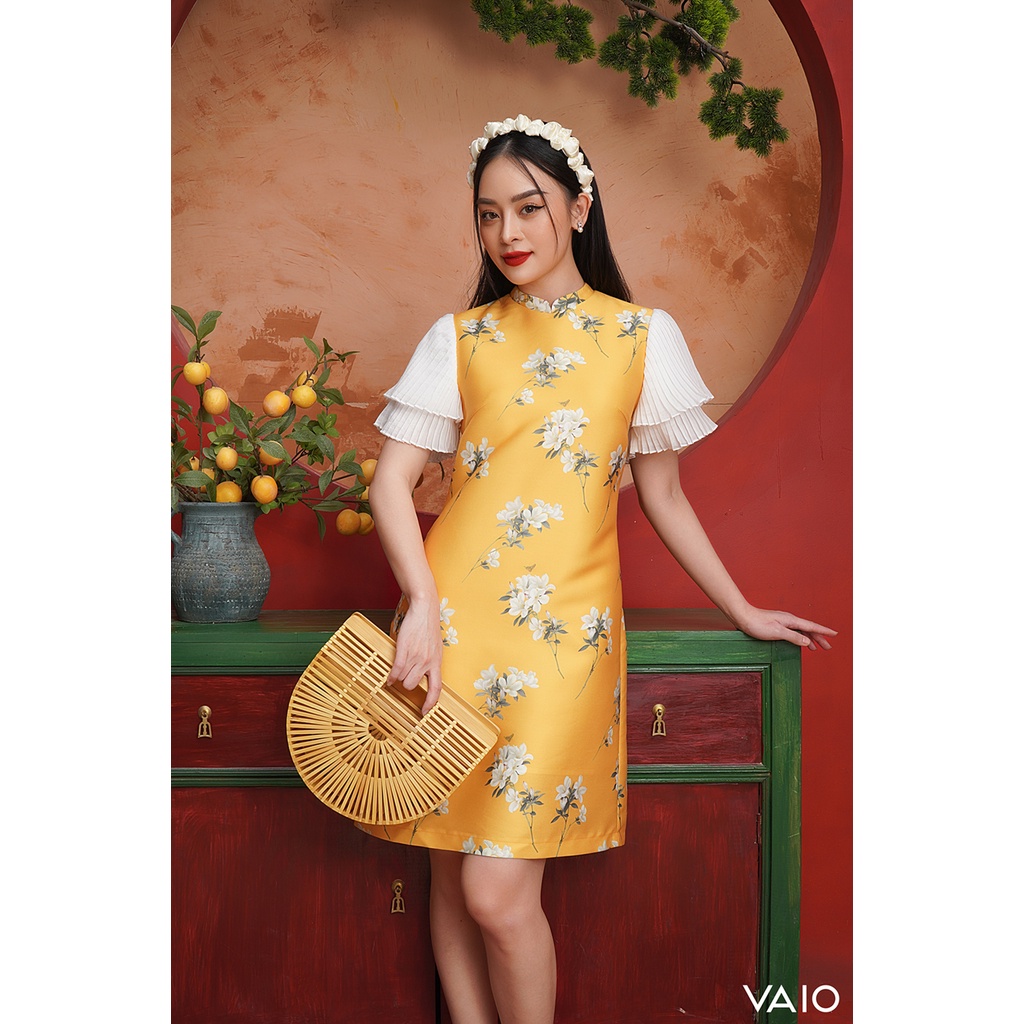 Áo Dài Cách Tân Tay Rập Ly 1