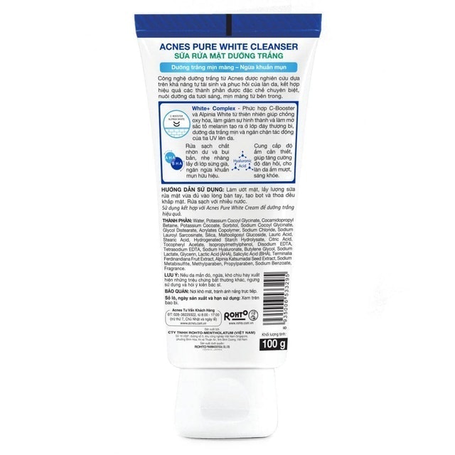 Sữa Rửa Mặt Acnes Pure White 2