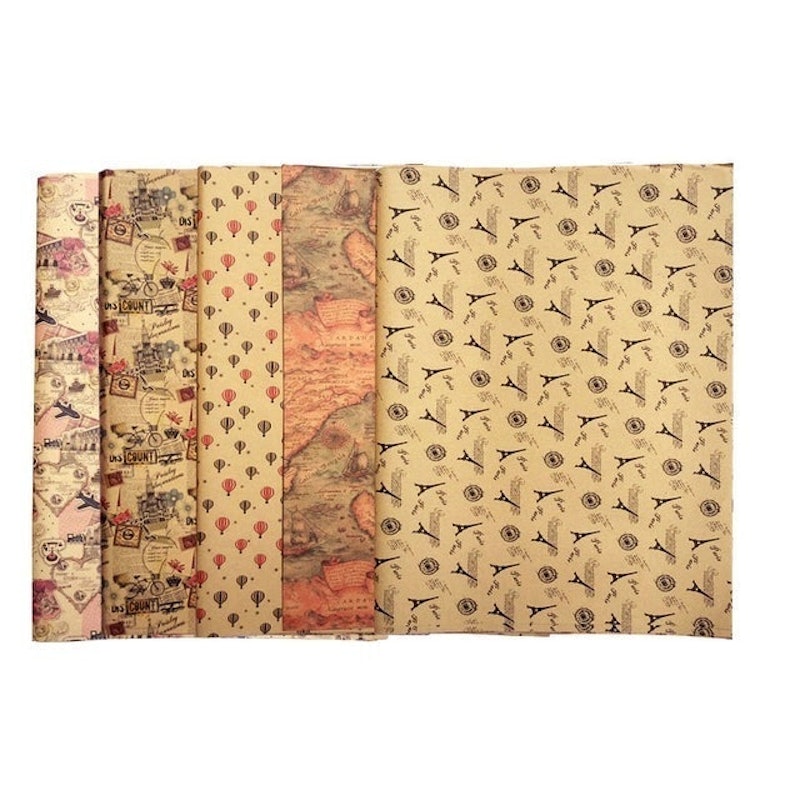 Giấy Gói Quà Họa Tiết Vintage 2