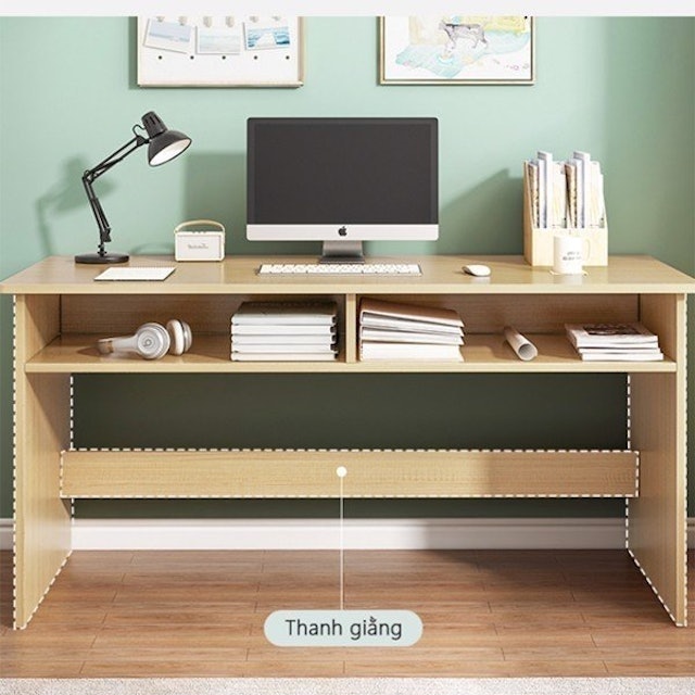 Bàn Học Gỗ 2 Ngăn  2