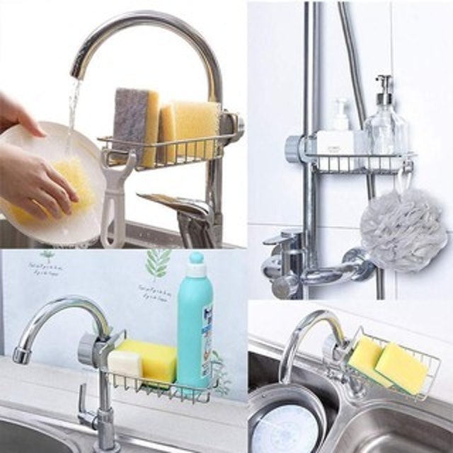 Giá Để Mút Rửa Chén Cạnh Vòi Rửa 2