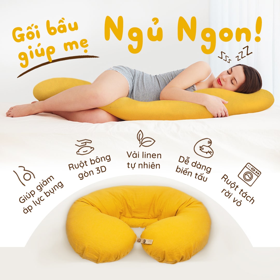 Gối Bầu Đậu Khuyết Đa Năng Thông Minh 2
