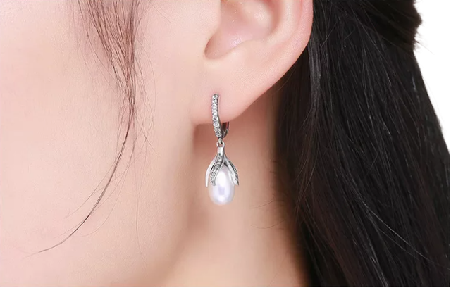 Hoa Tai Ngọc Trai Nước Ngọt Bamoer SCE259 2