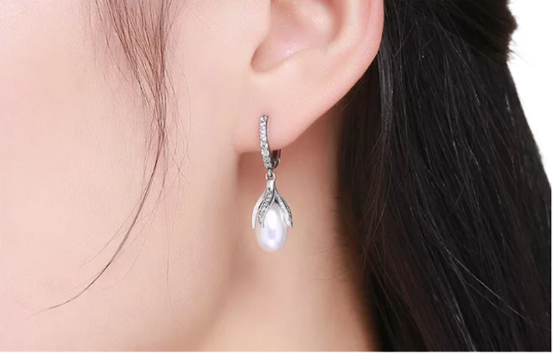 Hoa Tai Ngọc Trai Nước Ngọt Bamoer SCE259 2
