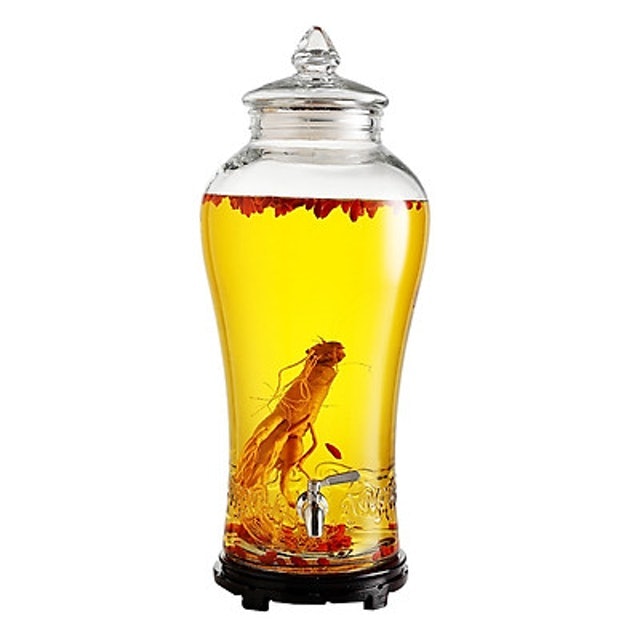 Bình Ngâm Rượu Thủy Tinh Nạp Phúc  1