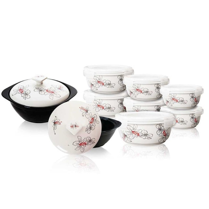 Bộ 2 Nồi Đất và 7 Thố Sứ Dong Hwa 1