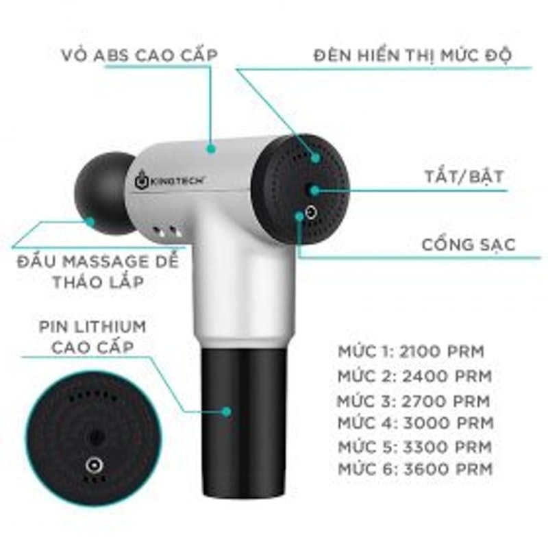 Máy Mát Xa Cầm Tay KINGTECH 2