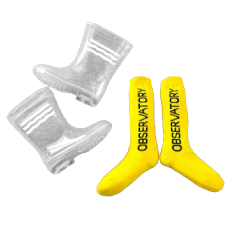 Ủng Đi Mưa Bằng Nhựa PVC Trong Suốt Chống Trượt Cho Bé 2