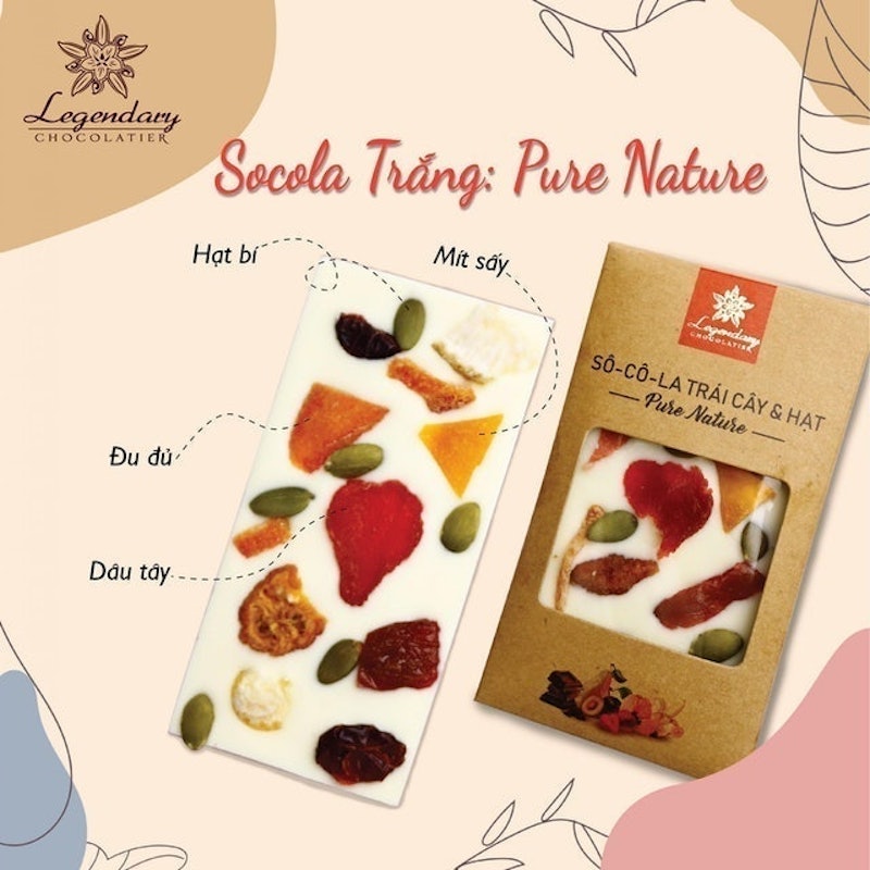 Socola Trắng Trái Cây Và Hạt Pure Nature 2