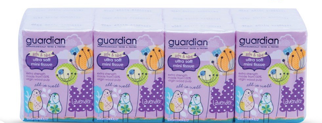 Khăn Giấy Bỏ Túi Siêu Mềm Guardian Ultra Soft Mini 2