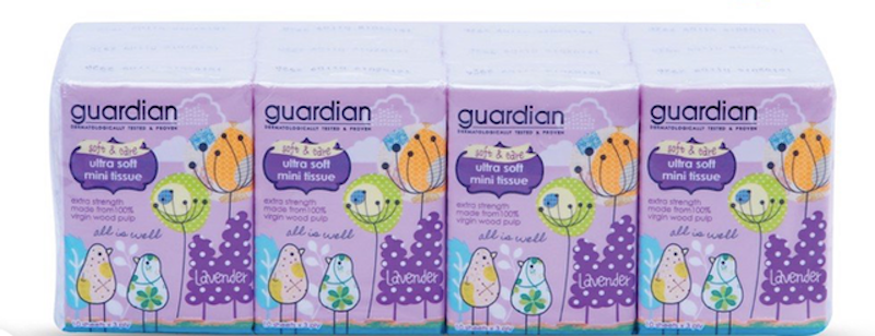 Khăn Giấy Bỏ Túi Siêu Mềm Guardian Ultra Soft Mini 2