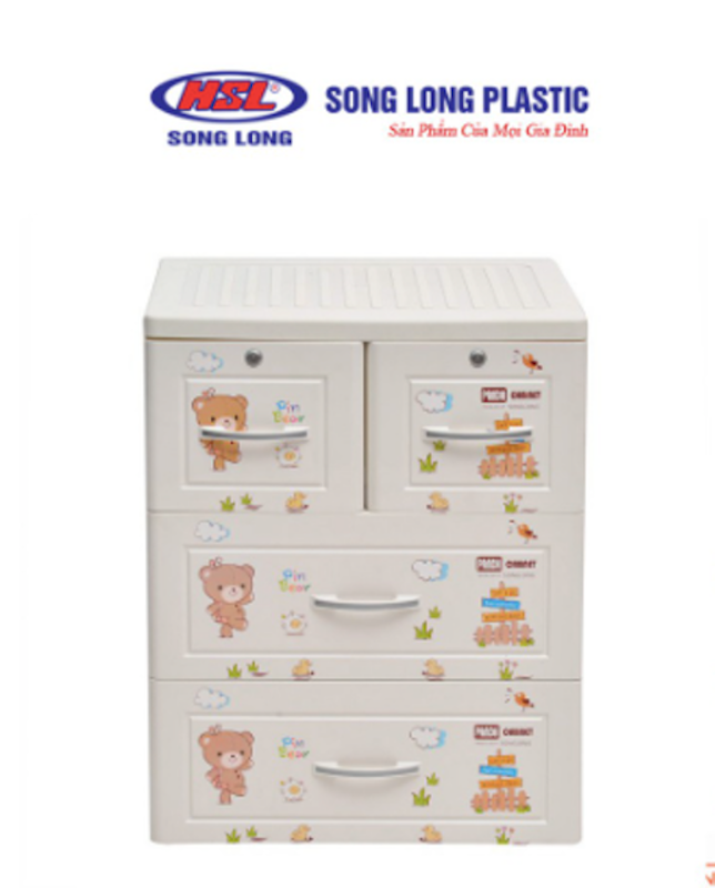 Tủ Quần Áo Trẻ Em Panda Song Long 1
