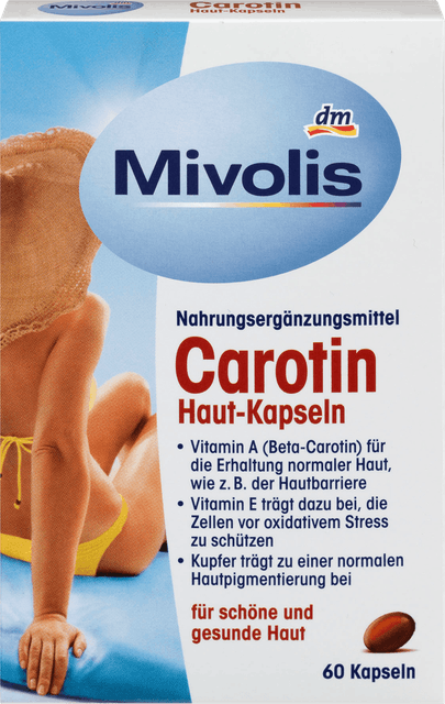 Viên Uống Chống Nắng Mivolis Carotin Haut-Kapseln 1