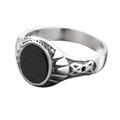 Nhẫn Bạc Nam HeliSilver Gothic Onyx Helios Original