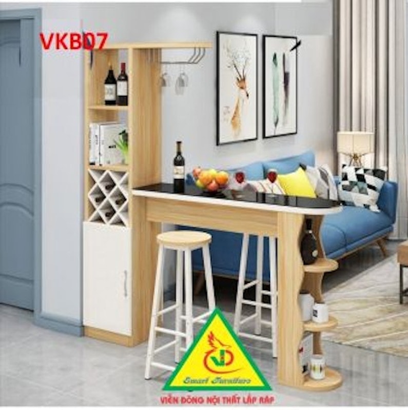 Tủ Rượu Kết Hợp Quầy Bar Mini 4