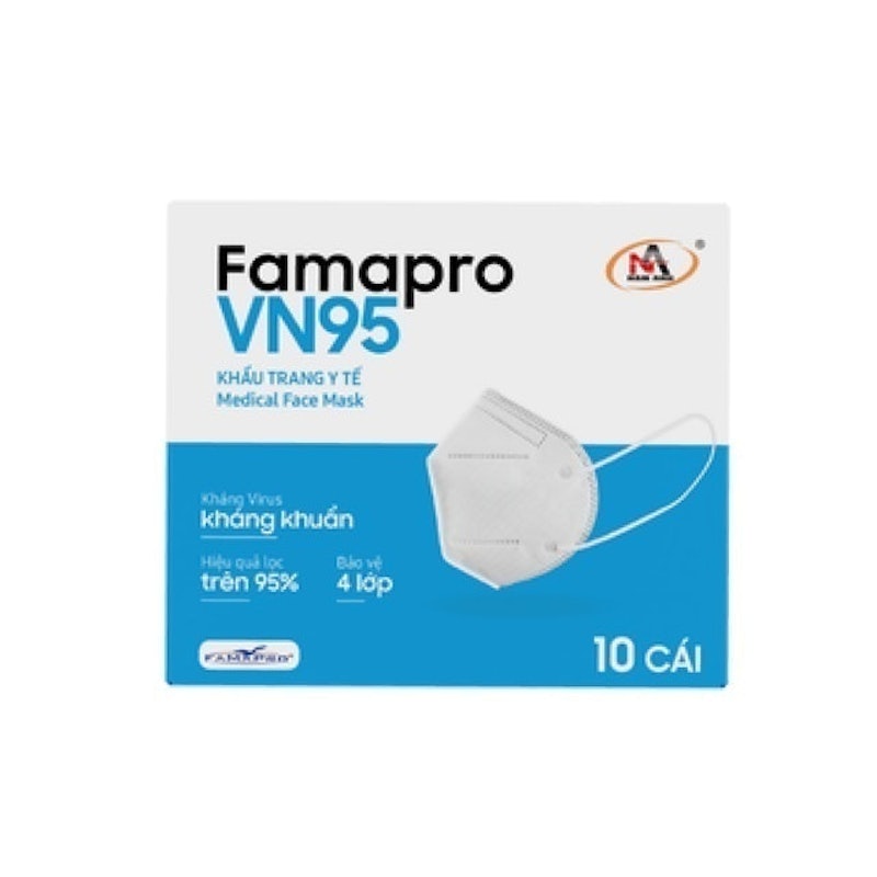 Khẩu Trang Trắng Famapro VN95 1