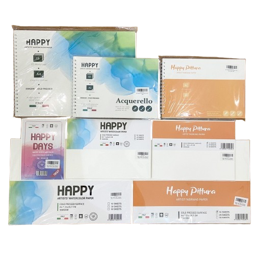 Sổ Sketchbook Màu Nước Happy 3