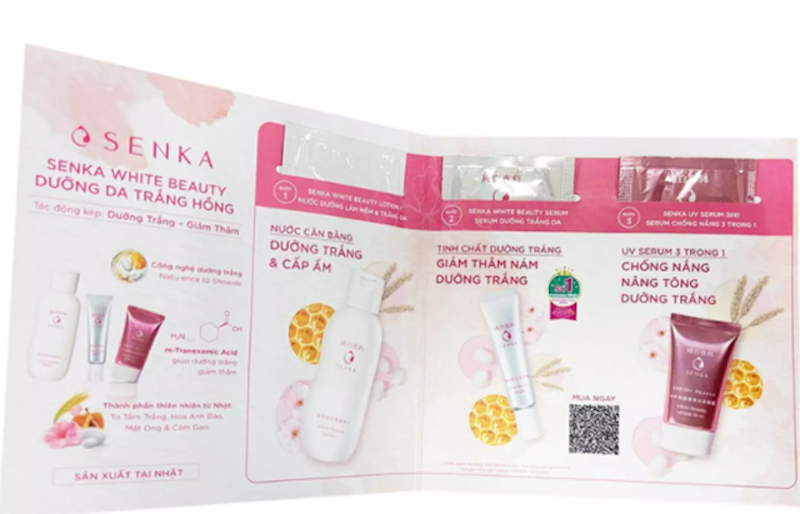Bộ Kit Dưỡng Da SENKA Mochi Trắng Hồng 1