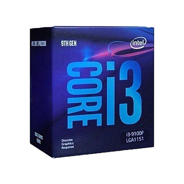 CPU Máy Tính Intel Core i3 9100F 1