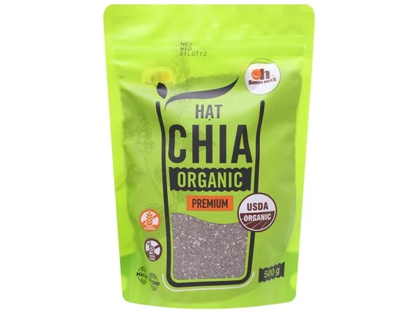 Hạt Chia Đen Hữu Cơ Smile Nuts 1