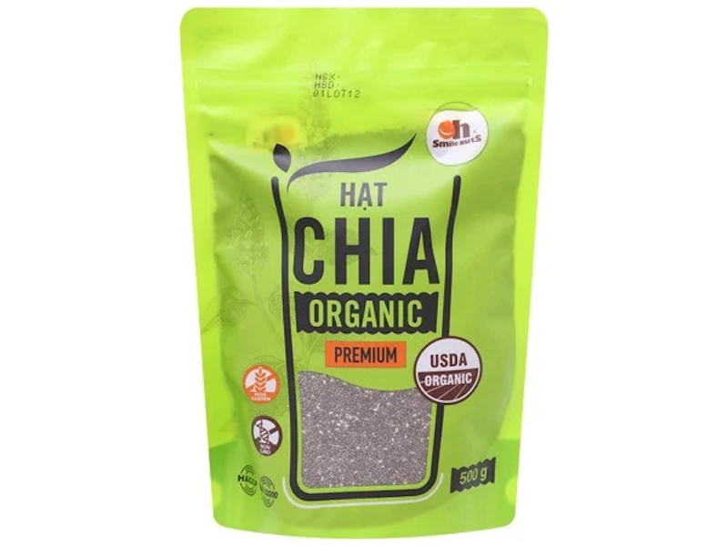 Hạt Chia Đen Hữu Cơ Smile Nuts 1