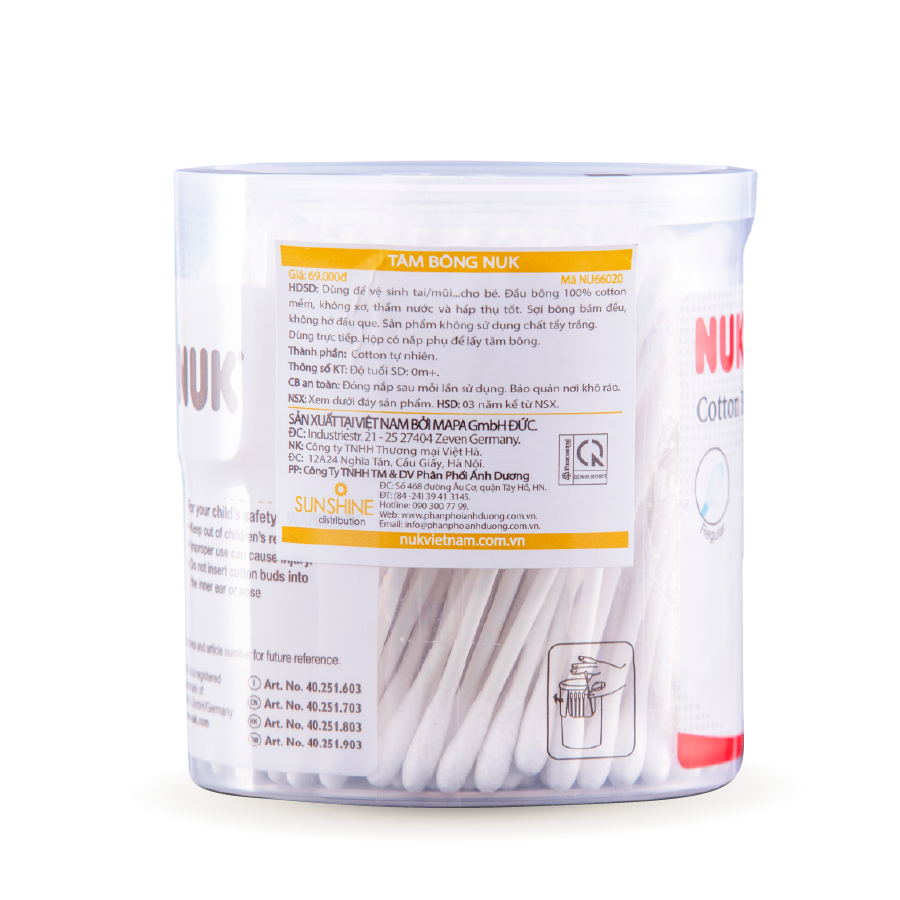 Tăm Bông Sơ Sinh NUK 2