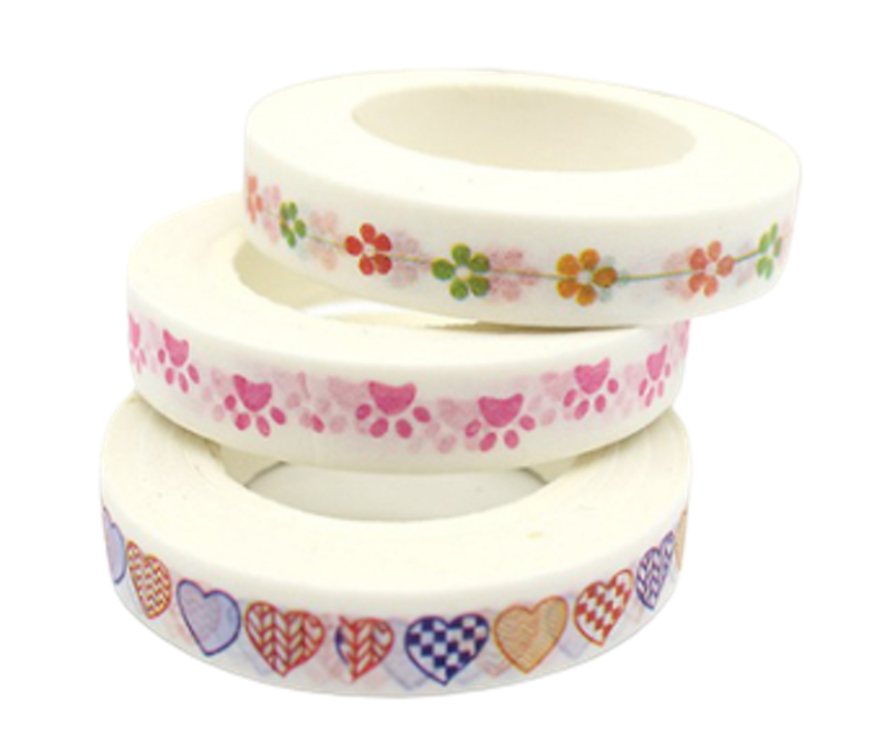 Washi Tape Trang Trí Sổ Chia Dòng 8mm 1