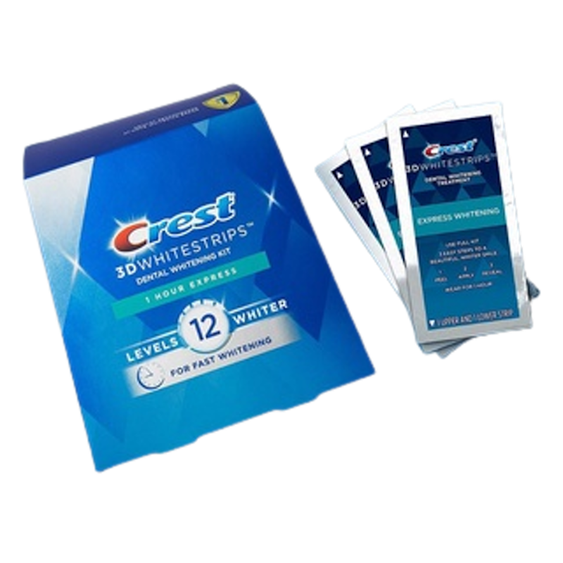 Miếng Dán Trắng Răng Crest 3D White 1 Hour Express 1