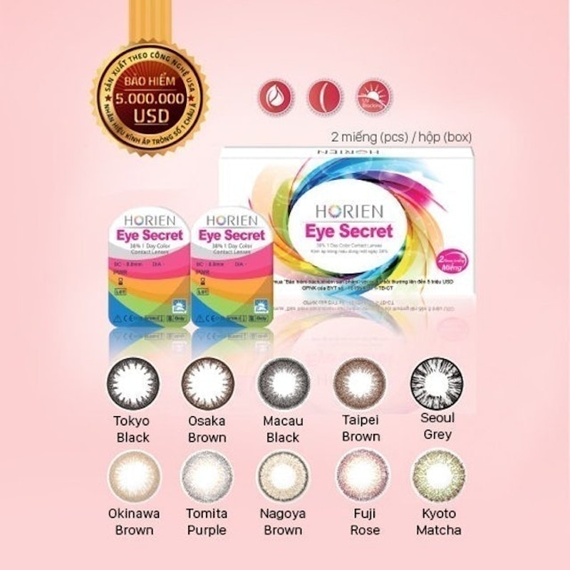 Kính Áp Tròng Màu Dùng 1 Ngày Eye Secret 2