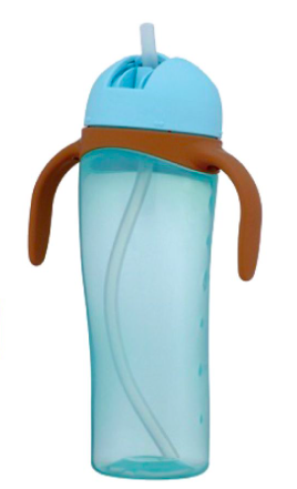 Bình Uống Nước Tay Cầm Có Ống Hút Pigeon 330 mL 3